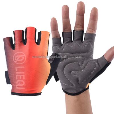 China Wholesale Fit And Comfortable Running Half Finger Sports Gloves Riding Racing Bicycle Gloves Manufacturer for sale