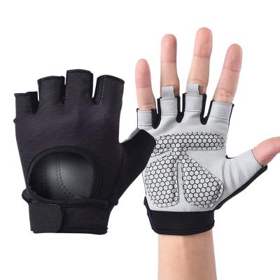 China Custom Durable Breathable Non Slip Palm Logo Weightlifting Fitness Gloves For Workout Gym Exercise Weightlifting Training Bodybuilding for sale