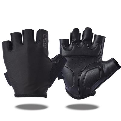 China Custom Manufacturer Bodybuilding Fitness Gloves Workout Gym Training Exercise Durable Unisex Leather Weightlifting Gloves for sale