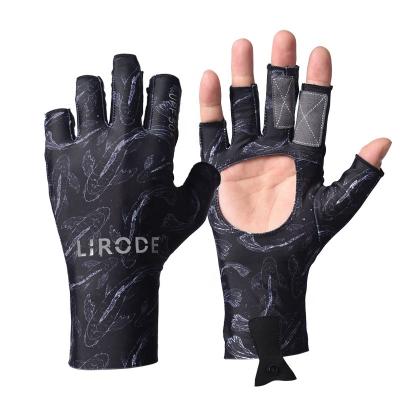 China UV Protection UPF50+ Boat Factory Sailing Gloves Non Slip Customize UV ​​Protected Fishing Gloves For Sailing Hiking for sale