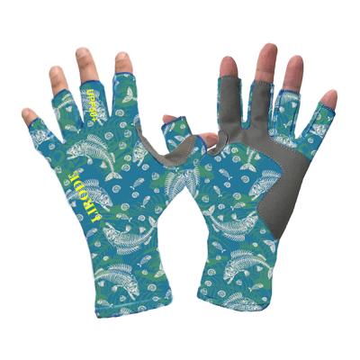 China Newest Cool Design Orienteering Gloves Comfortable Anti UV Breathable Hunting Fishing Gloves for sale