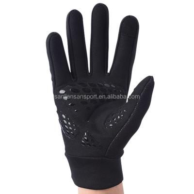 China Unisex Cold Weather Gloves Shock Absorbing Anti-Slip Breathable Cycling Padded Full Finger Bicycle MTB Road Cycling Gloves for sale