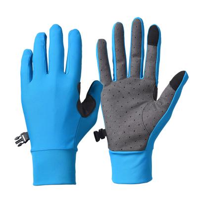 China Best Summer Men Women Anti Slip Cooling Full Finger UV Touch Screen Protection Sun Recycling Gloves For Increase Workout Exercise for sale