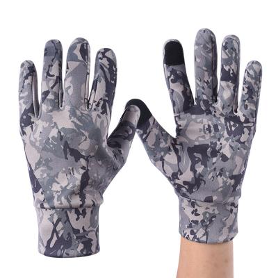 China OEM ODM Duck Hunting Gloves Men Women Anti-Skid Lightweight Camouflage Full Finger Cold Weather Wind Protecting Fishing Hiking Gloves For Outdoor for sale