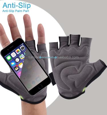 China Outdoor Sports Gloves Motorcycle Sports Motorcycle Cycling Bike Cushioning Enhancement Half Finger Gloves Work Anti-Slip for sale