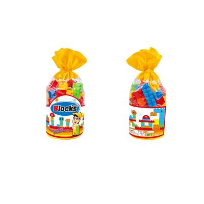 China The Building Toy 42 Pieces Bulk Package Pocket Building Block Children's Educational Plastic Building Blocks Toys for sale
