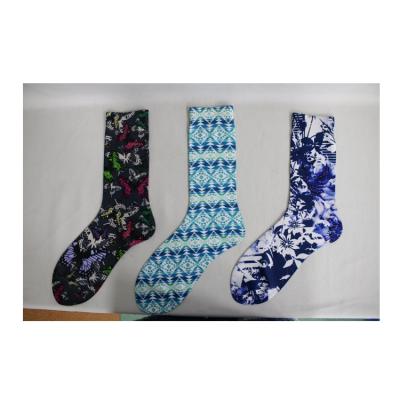 China QUICK DRY Tie 3D Dye Printing Breathable Cool Socks Photo Dye Comfortable Fashion Socks for sale