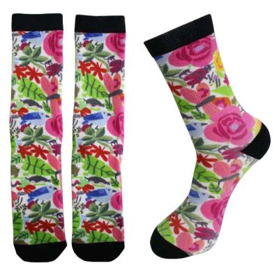 China QUICK DRY 3D printing men's and women's cotton design sublimation high quality novelty printed socks for sale