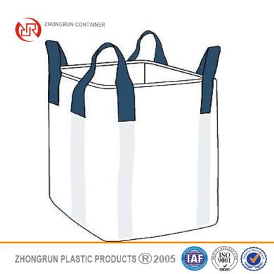 China Building bag,coated fabric pp bulk ton bag for packagign building material and chemical for sale