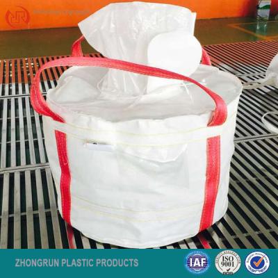 China PP big bag,polypropylene bag for powder/grain.sand, can be printing 4 colors with top spou for sale