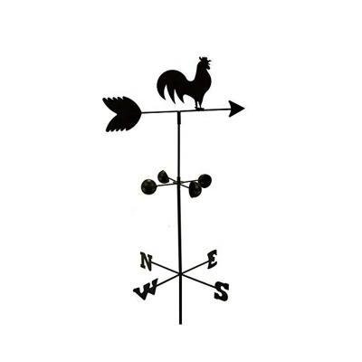 China Water-proof 6 Feet Black Metal Weathervane For Garden Decor for sale