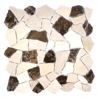 China Best quality TONGYU 305x305 mm high grade modern bathroom colors flower marble mosaic tile for sale