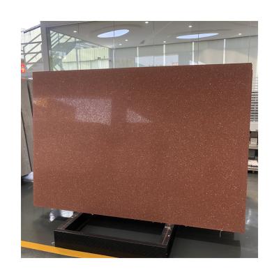 China Modern Professional Tea Rose Red Cement Terrazzo Slabs from China for sale