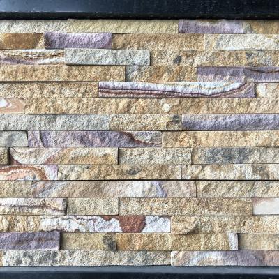 China TONGYU Culture 3d Brown Square Marble Backsplash Modern Stone Polished Wood Mosaic Tile for sale