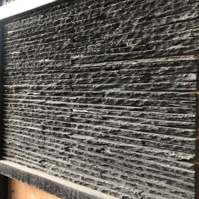 China Modern Good Quality Natural Stone Panel Wall Decoration Gray Slate Cladding Culture Stone for sale