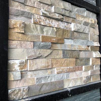 China Wholesale Modern Hotel Decoration Natural Stone Wall Cladding Slate Stone Veneer For Wall Cladding for sale