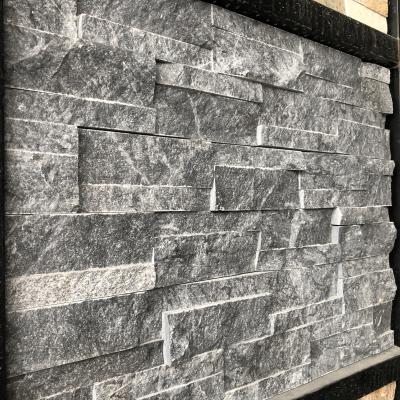 China Modern Modern Design Gray Slate Culture Stone Tile For House Cladding Panels Exterior Wall for sale