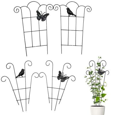 China New CLASSIC Plant Climbing Frame Trellis Iron Flower Stand Outdoor Potted Support Fixed Plant Stand Mountain Tortoise Rod for sale