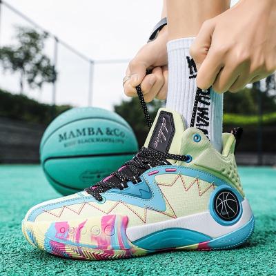 China Couple's basketball shoes collision-proof non-slip shoes and women's casual style men's fashion basketball sports basketball shoes for sale