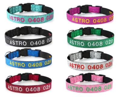 China DETACHED Light Bling Large Acero Inoxidable Detached Collar Cat Pet Collars Dog Training Collar Perlas Mascotas for sale