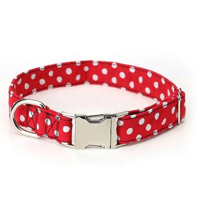 China Viable Top Selling Sweet Fashion Nylon Personalized Multicolor Dog Collar for sale