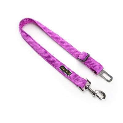 China Durable Self Travel Safety Travel Dog Vehicle Strap Nylon Removable Seat Belt for sale