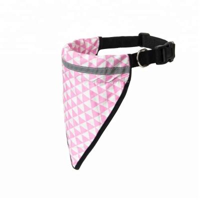 China Viable Custom Personalized Fashion Design Dog Bandana Canvas Collar for sale