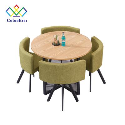 China Simple Design 1 Convertible Table With 4 Chairs Leisure Lifestyle Tea Table Set CEDT019 For Home Or Bar for sale