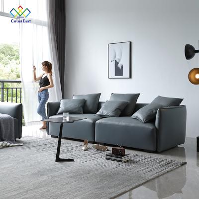 China Factory Outlet Modern Convertible Sofa Furniture Living Room Sofa Set Leather Furniture Double Sofa CELS002 for sale