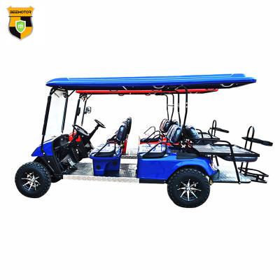 China New 23*10.5-12-14 6 Seater Adult Club Car China Hot Selling Single Seat Electric Golf Cart for sale