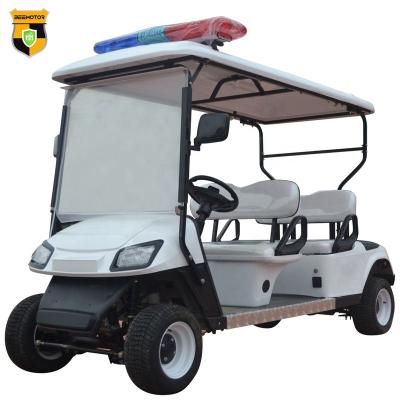 China Good Quality Mini Off Road Electric Single Golf Carts Police Golf Cart 30KM/H 4 Seat 165-70-R13 for sale