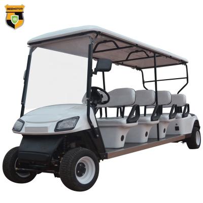 China Premium 8 Seater Luxury Golf Cart Quick Pick For Courses Electric Mini Car Golf Cart 165-70-R13 for sale