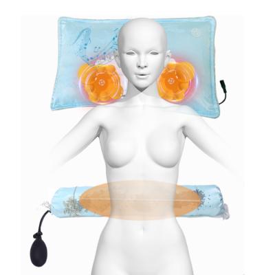 China Body Massage Pillow Heat Shiatsu Device Electric Cervical Healthy Device Body Relaxation Massage For Back Neck Massage for sale