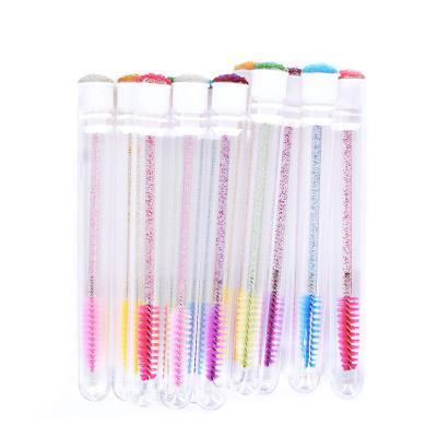 China 2021 Eyelash Makeup New Mascara Spoolies Sweeps Lash Tube Mascara Wand Wick Brush Lash Applicator Disposable for sale