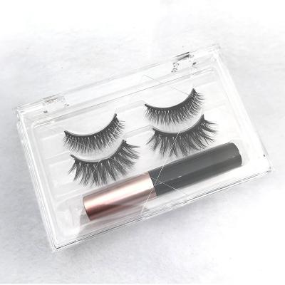 China 2021 New Arrival Long Eyelashes Natural Magnetic Eyeliner Kit Magnetic Eyelashe Set for sale