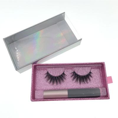 China Long Natural Magnetic Eyeliner and Highlights with Tweezers Private Label 6 Magnets Magnetic Highlights for sale