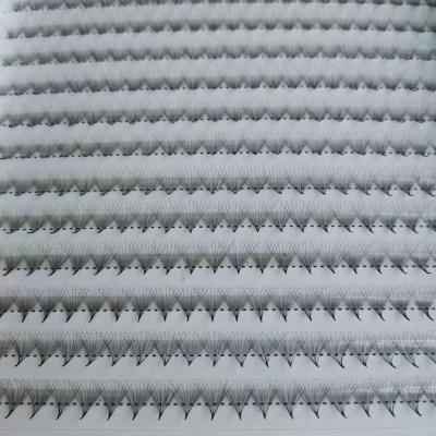 China Natural High Quality Long Heat Bonded Premade 10D 0.07 Pointed Low Fans Mega Volume Lick Extension for sale