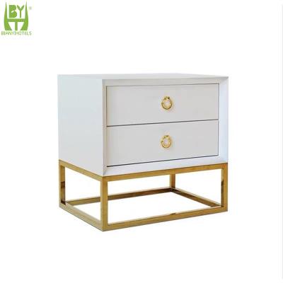 China Custom Made Modern Bedroom Storage Cabinet Small Hotel Factory Bedside Table Night Stand for sale