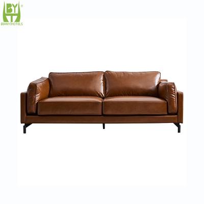 China Comfortable Good Quality Soft Comfortable Furniture Hotel Home Modern Leather Sofa for sale