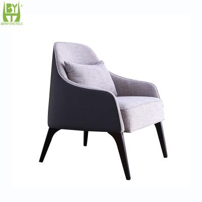 China Comfortable Simple Modern Leather Material Hotel Guest Room Stable Meeting Chair for sale