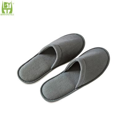 China Five Star Hotel Luxury Logo Five Star Hotel Luxury Lightweight High End Furry Disposable Personalized Slipper for sale