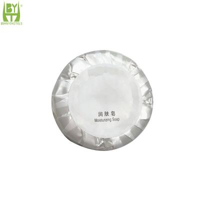 China Hot Sale Basic Cleaning Moisturizing Bath Supplies Round Soap For Hotel for sale