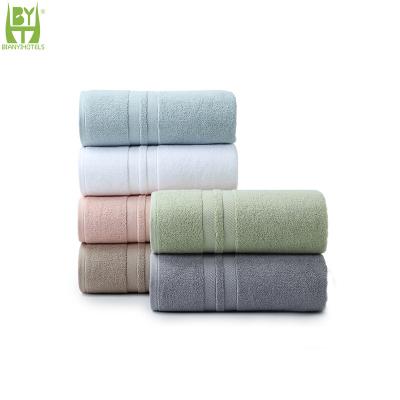 China Viable Multicolor Custom Logo Hotel Bathroom Soft Cotton Bath Towel for sale