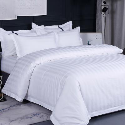 China Factory Wholesale White King Size Bed Sheet Soft Pillow Bedding Set Anti-Static for sale