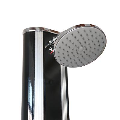 China Customized Pools Swimming Pool Spa Painting Solar Outdoor Shower Garden Shower Pool Outside Shower With Foot Wash Faucet In 2 Sections for sale