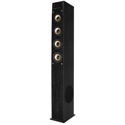 China BT Radio BT With 2.0 Remote Control Wooden HiFi Floor Standing Loud Sound Tower Loudspeaker IA-3060 for sale