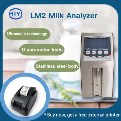 Chine LM2 teste le lait pour différents paramètres protéine lactose graisse test rapide nettoyage entièrement automatique à vendre