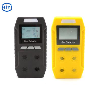 China Light Alarm Voice Warning Multi Gas Detector With LCD Display for sale