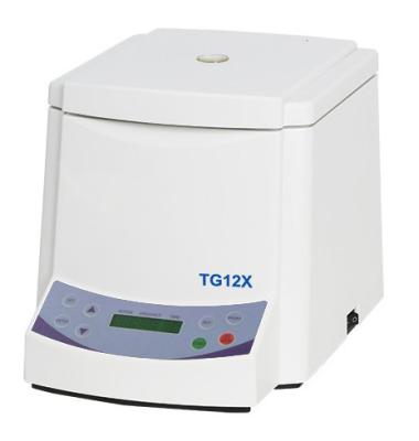 China TG12X 12000rpm 24pcs Capillary Centrifuge , Blood Hematocrit Centrifuge Rpm for sale