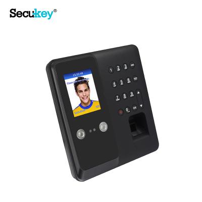 China Secukey 1000 Smart F11 Face and Fingerprints Behind Biometric Recognition Time Attendance Clock Device for sale